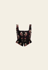 Agua by Agua Bendita Eslabon Noche Cropped Top