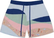 MAVRANS Beach House Jacquard Sweater Shorts