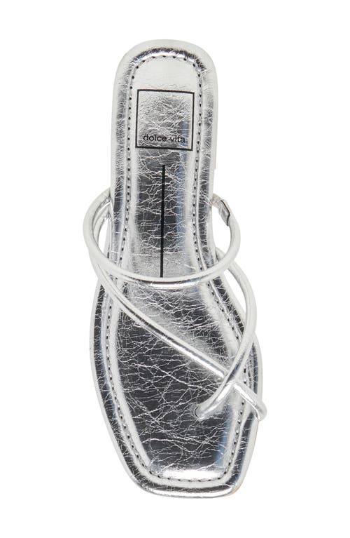 Shop Dolce Vita Leanna Slide Sandal In Star Silver Metallic Stella