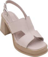 Forever & Always Shoes Zennia Leather Platform Sandal