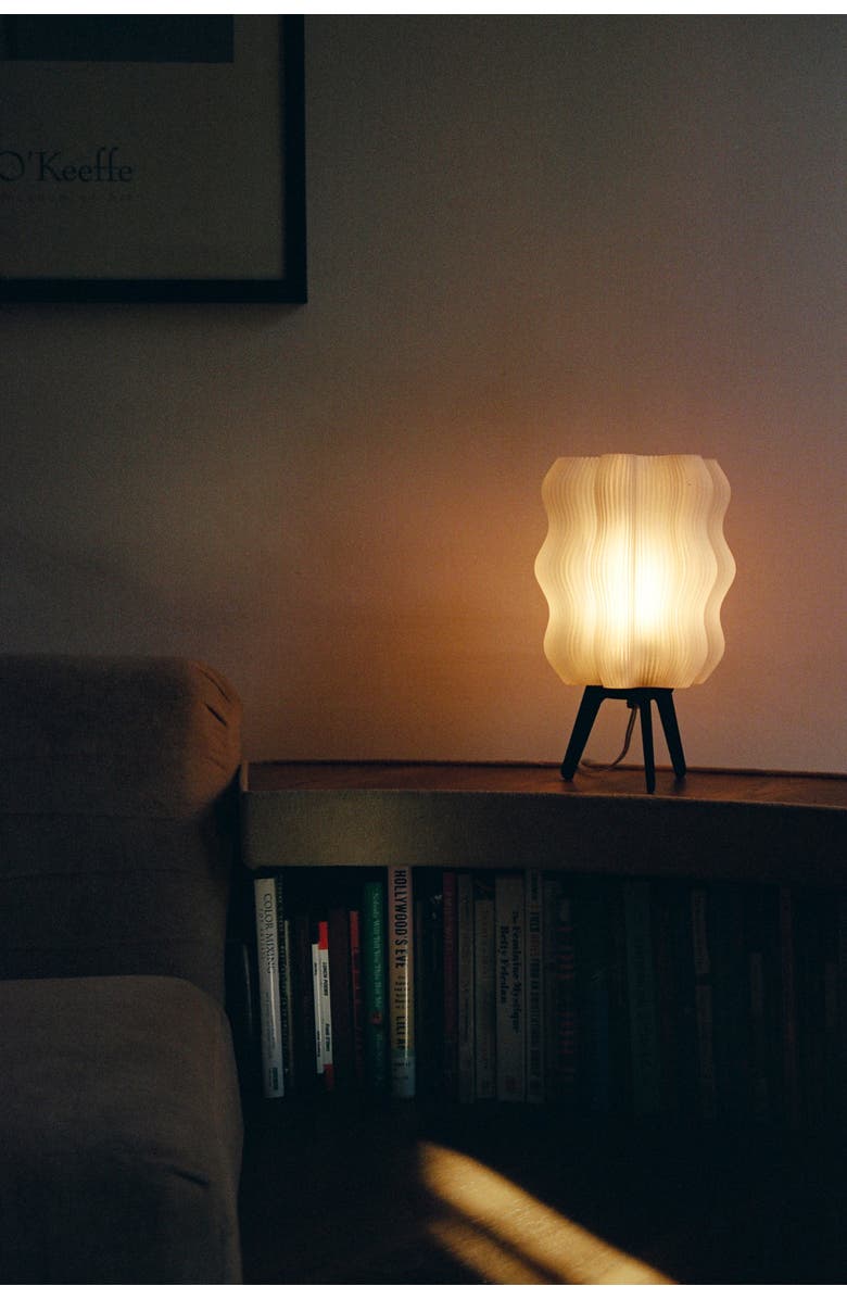 WOOJ DESIGN Wavy Lamp, Alternate, color, Matte Black
