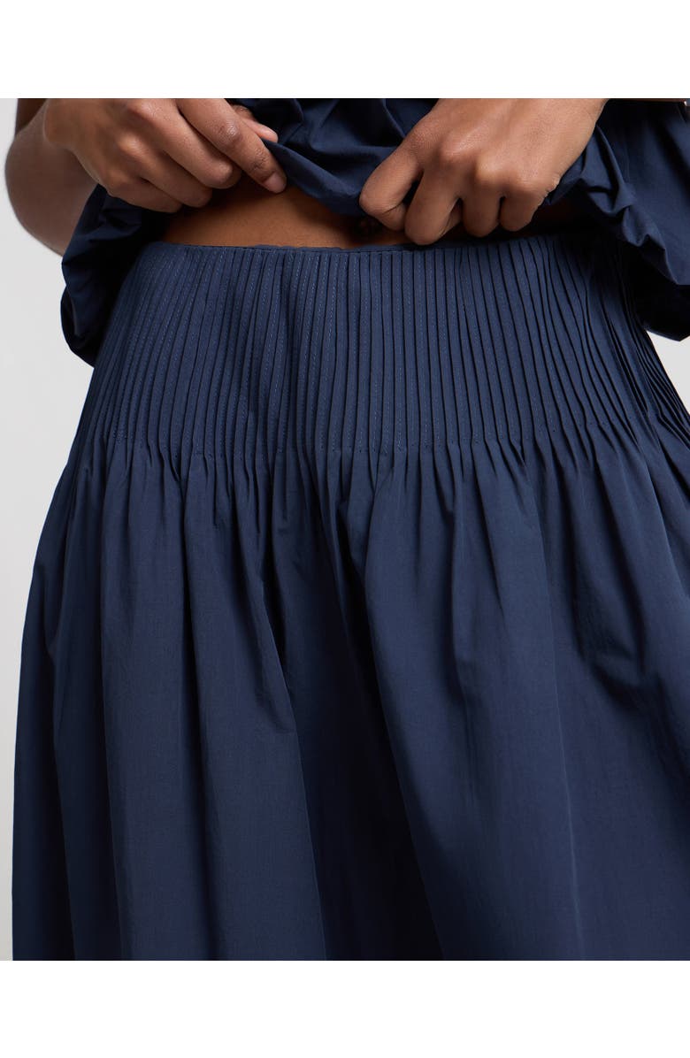 Onia Full Pintuck Skirt, Alternate, color, Noir Navy