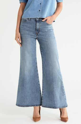Le Palazzo Crop High Waist Wide Leg Jeans
