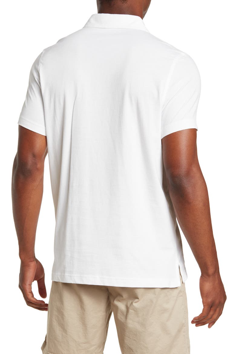 Cotton Jersey Solid Pocket Polo, Alternate, color, WHITE