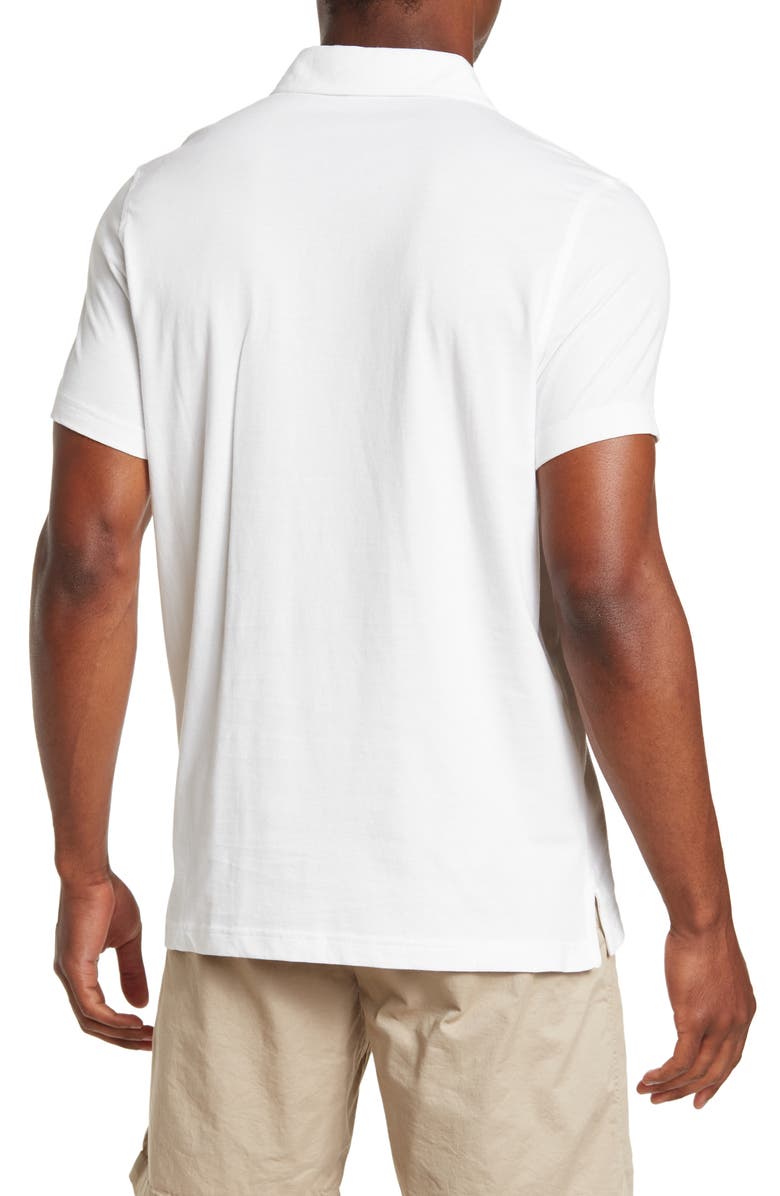 Brooks Brothers Cotton Jersey Solid Pocket Polo, Alternate, color, White