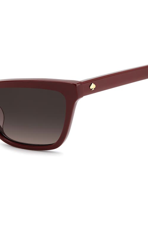 Kate Spade New York Aisha 55mm Gradient Ectangular Sunglasses