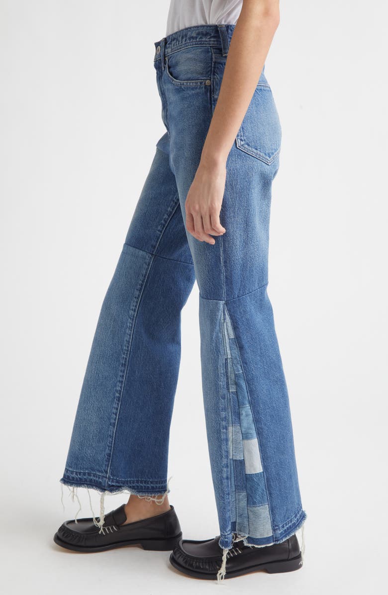 KURO Tectonic Denim Version 2 Flare Leg Jeans, Alternate, color, Faded Indigo