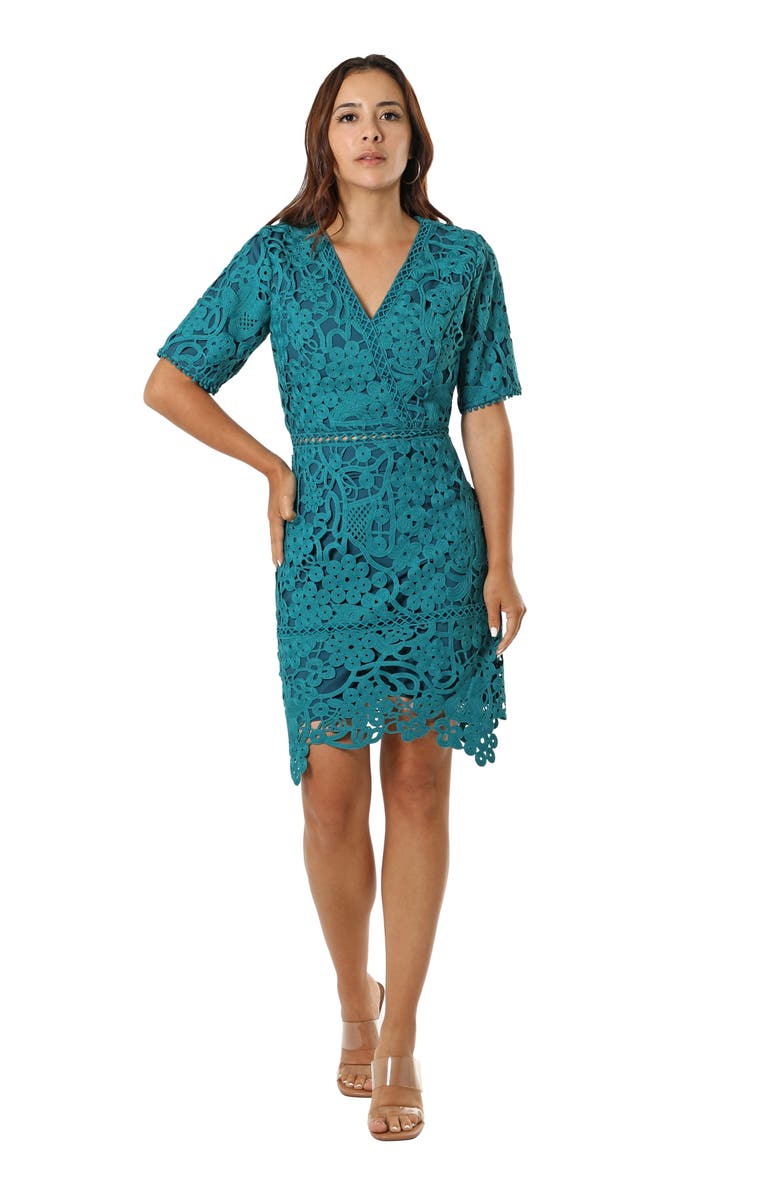 Adelyn Rae Lace Minidress, Alternate, color, 