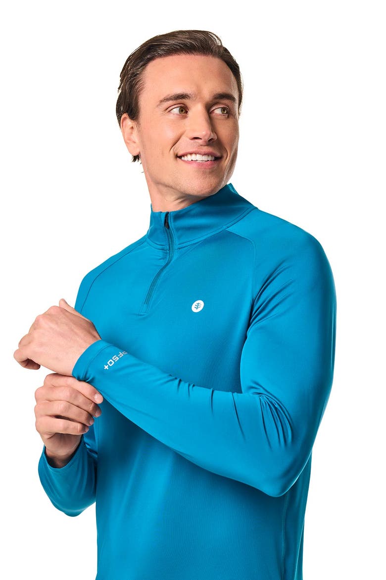 Men's Fairway Golf Pullover, UPF 50+ Sun Protection, Alternate, color, Bluejay