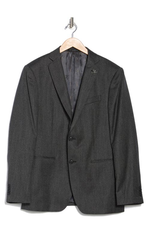 John Varvatos Star Usa Neat Wool Sport Coat In Charcoal
