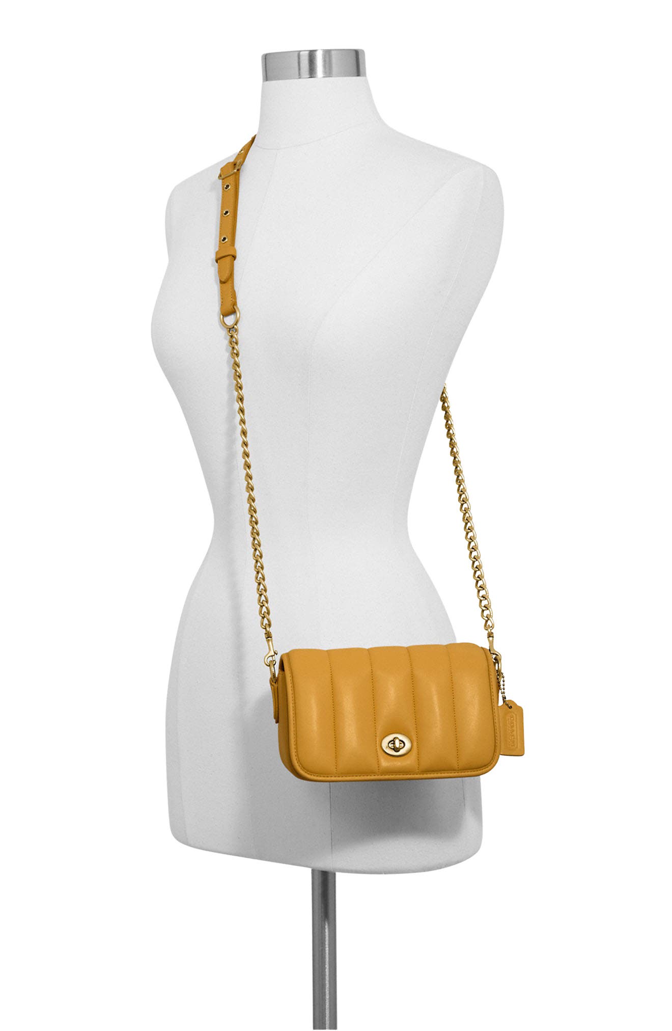 Originals Quilties Leather Crossbody Bag, Alternate, color, BUTTERCUP