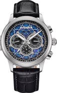 Heritor Automatic Apostle Leather-Band Watch w/ Day/Date