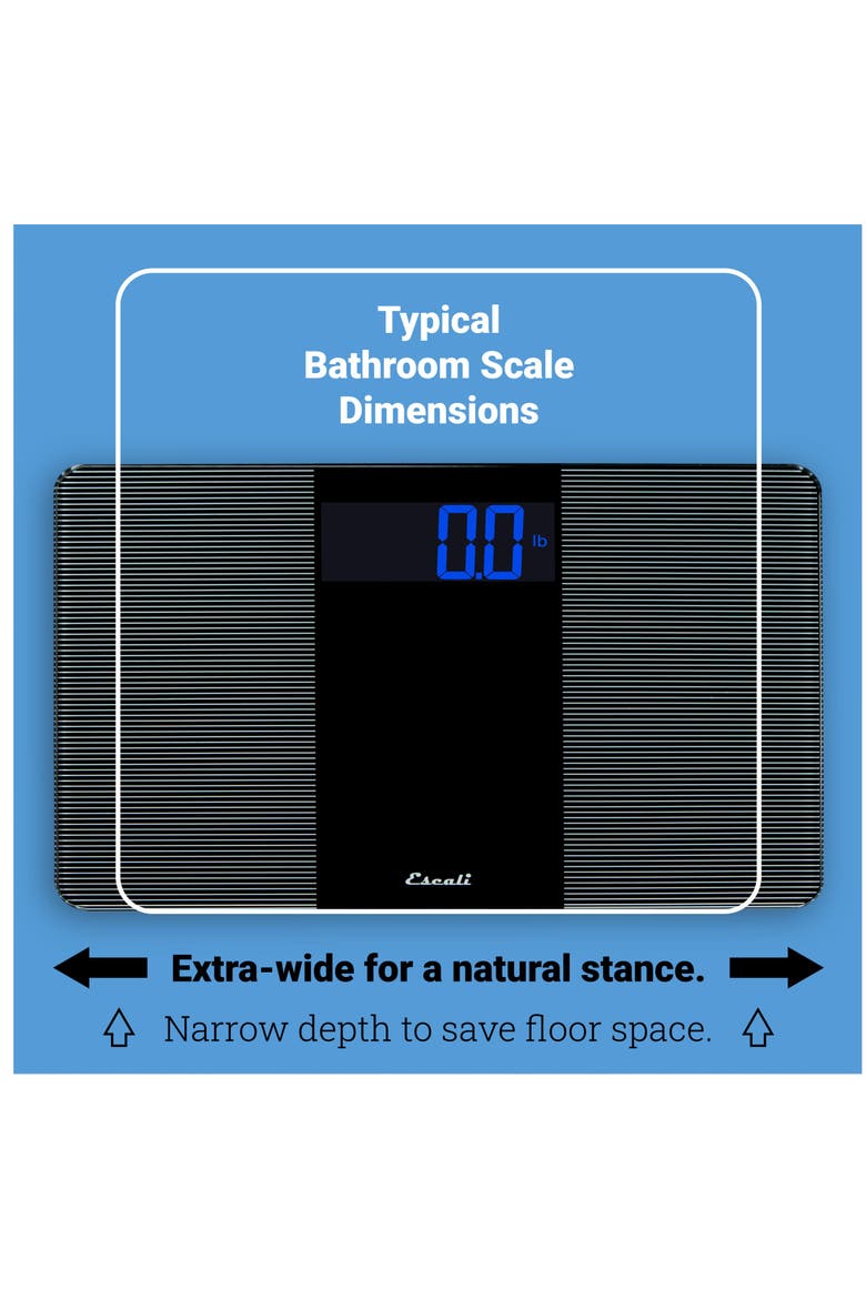 Extra Wide Bathroom Scale, Alternate, color, Black/White