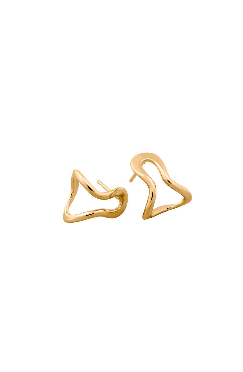 PIERETTI Conchi earrings, Alternate, color, Gold Plate