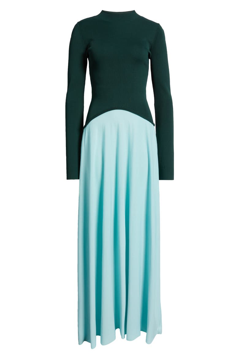 The Soglio Long Sleeve Maxi Dress, Alternate, color, EVERGREEN / SKY