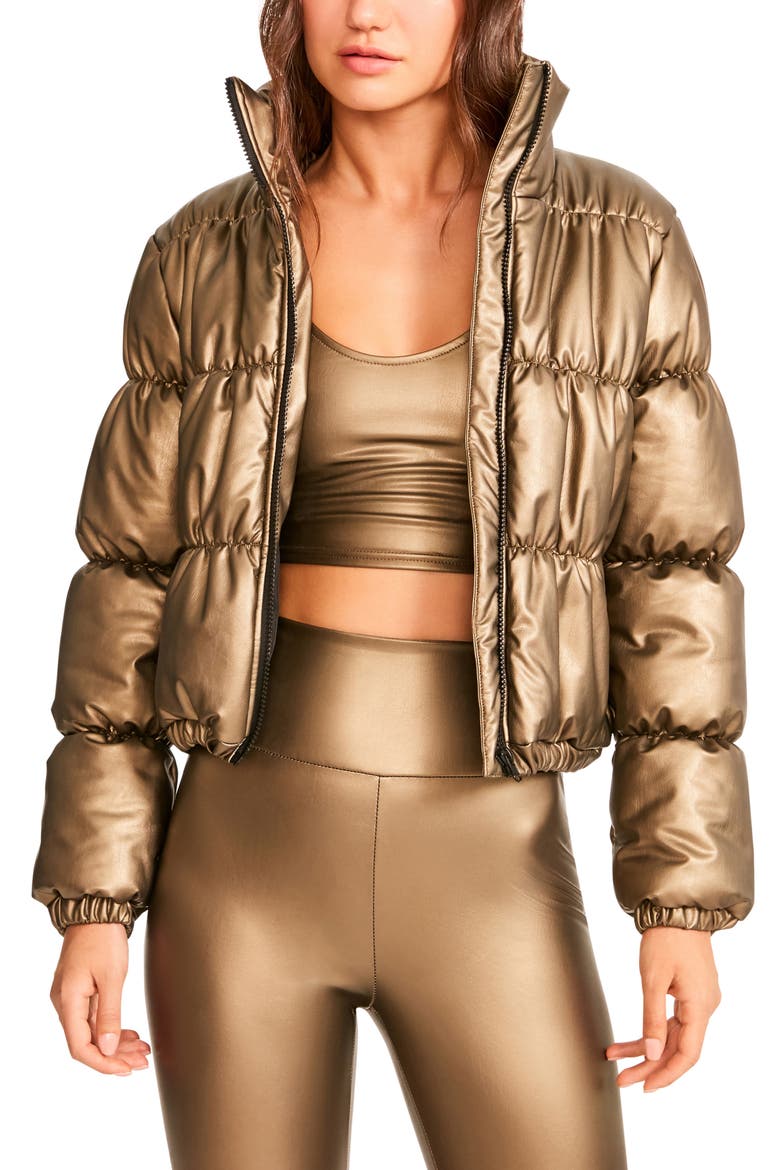 Kelper Puffer Jacket, Main, color, GOLD