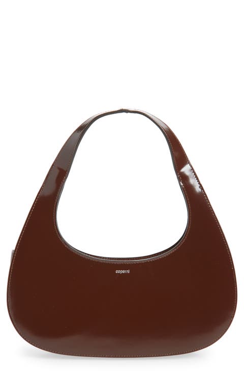 Swipe Baguette Leather Bag