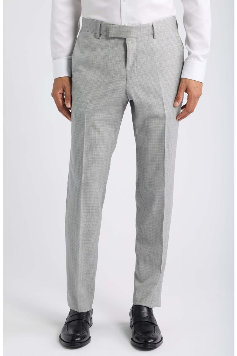 Huge Trim Fit Virgin Wool Suit, Alternate, color, OPEN GREY