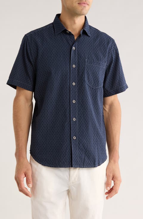 Dockside Dobby Short Sleeve Button-Up Shirt