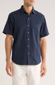 Tommy Bahama Dockside Dobby Short Sleeve Button-Up Shirt