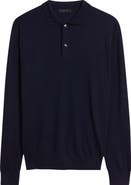 Greyson Saratoga Merino Wool Long Sleeve Polo