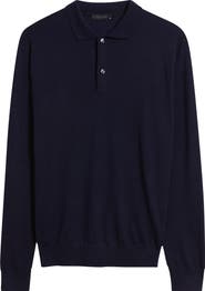 Greyson Saratoga Merino Wool Long Sleeve Polo