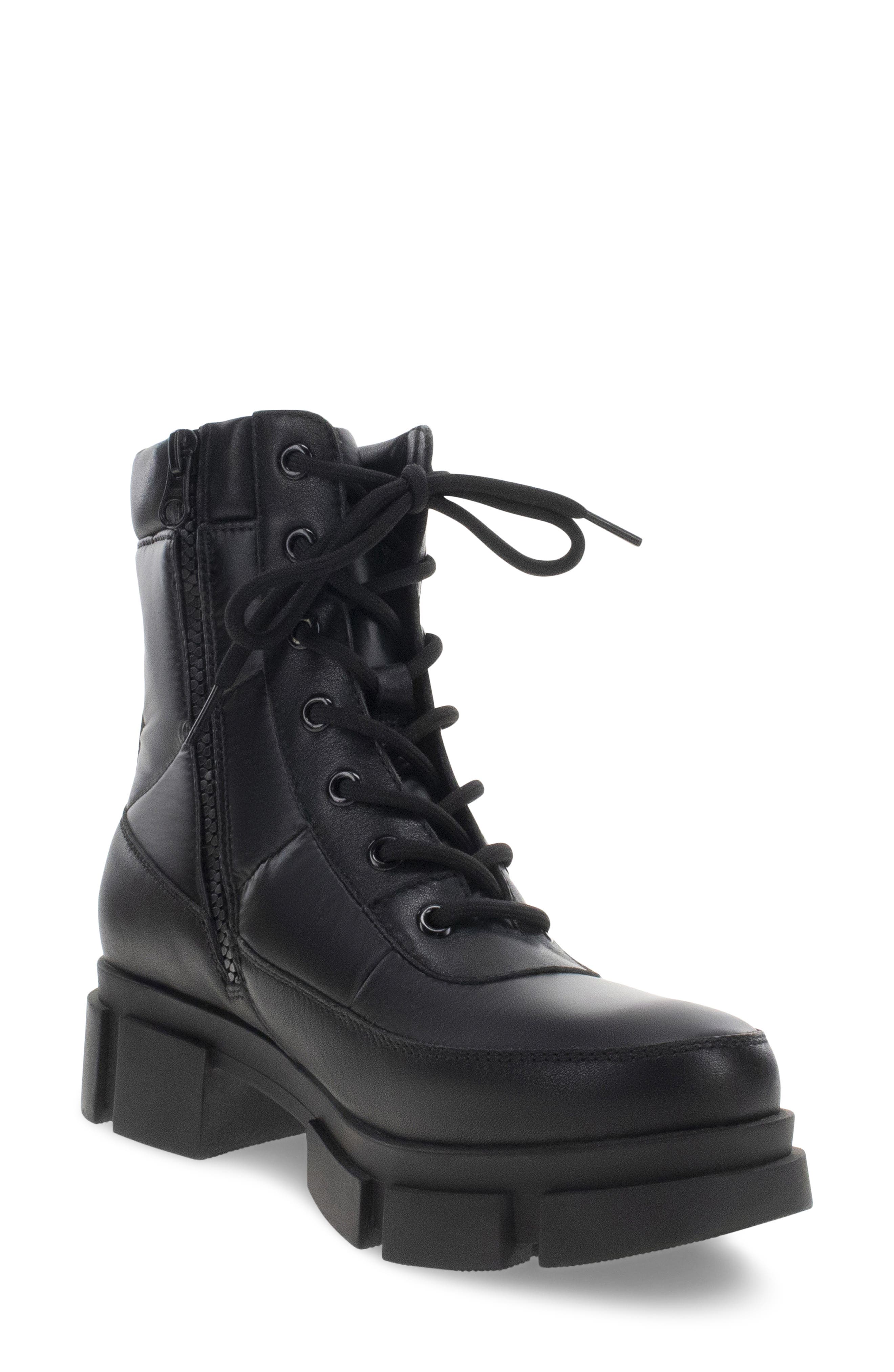 Ashford Quilted Lace Up Boot