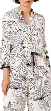 MINT VELVET Floral Print Satin Shirt