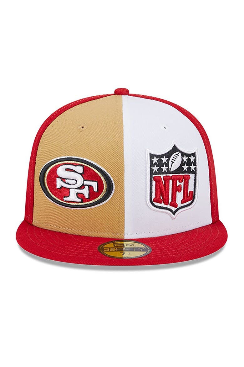 Men's New Era  Gold/Scarlet San Francisco 49ers 2023 Sideline 59FIFTY Fitted Hat, Alternate, color, Gold