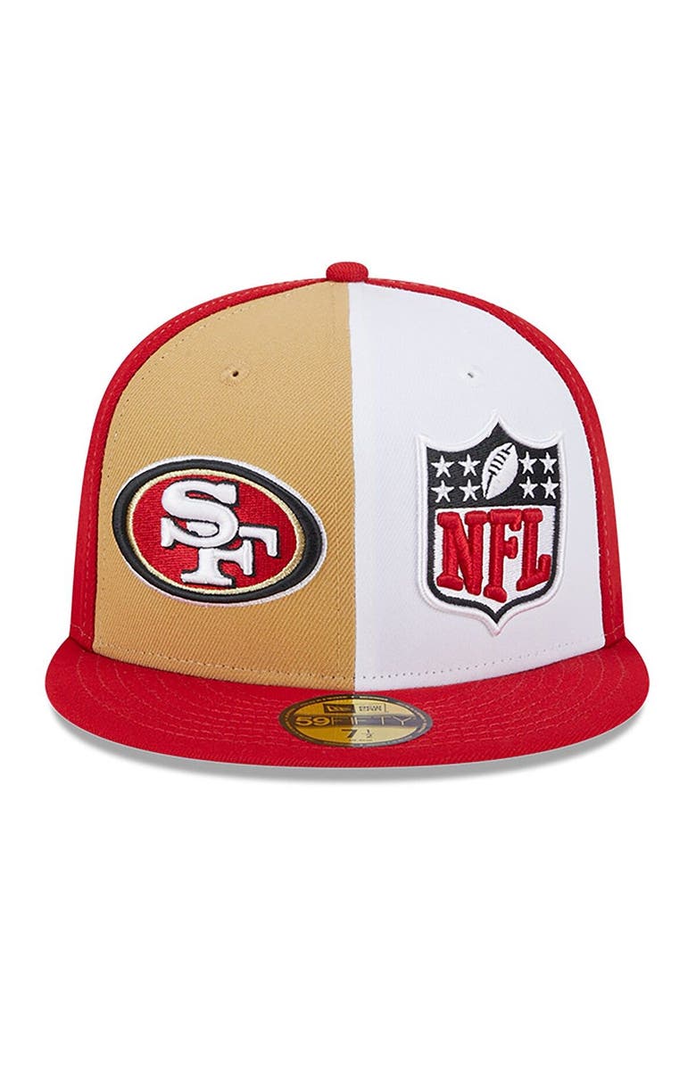 New Era Men's New Era Gold/Scarlet San Francisco 49ers 2023 Sideline 59FIFTY Fitted Hat, Alternate, color, Gold