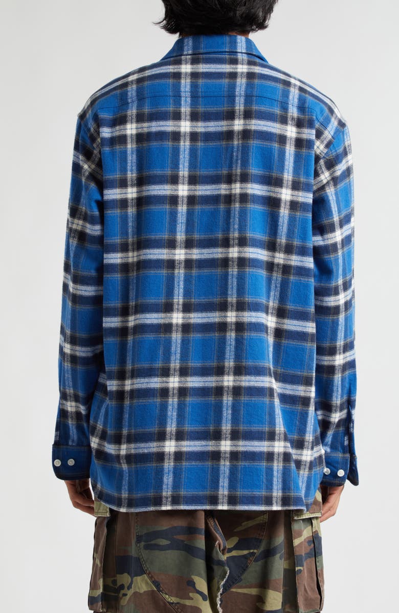 Givenchy Lumberjack Plaid Cotton Button-Up Shirt, Alternate, color, 