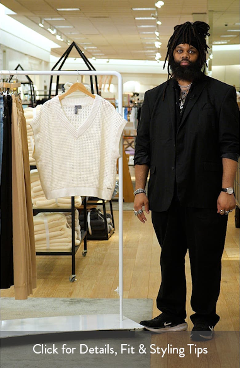 Tides High Open Stitch Cotton Sweater, sales video thumbnail