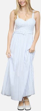 Blu Pepper Stripe Sleeveless Dress