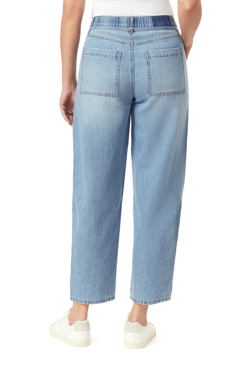 Seam Front Barrel Leg Jeans, Alternate, color, BRISBANE