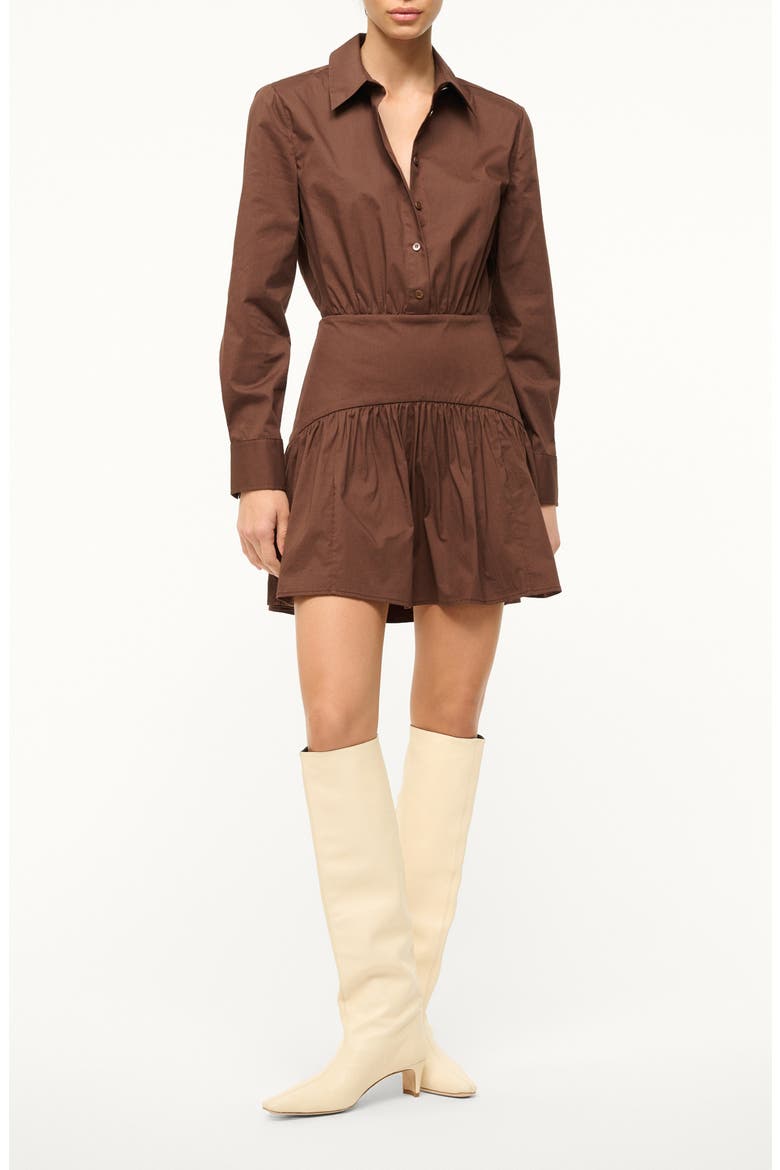 Rocco Long Sleeve Minidress, Main, color, EARTH