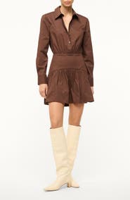 STAUD Rocco Long Sleeve Minidress