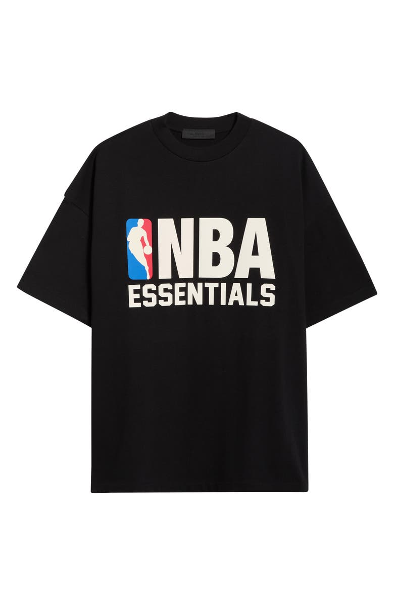 Fear of God Essentials x NBA '90s Cotton Graphic T-Shirt, Alternate, color, Vintage Black