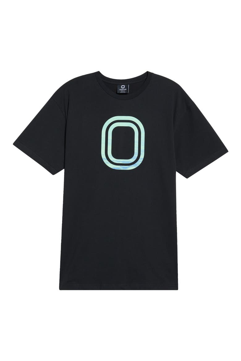 Motion Graphic T-Shirt, Main, color, BLACK