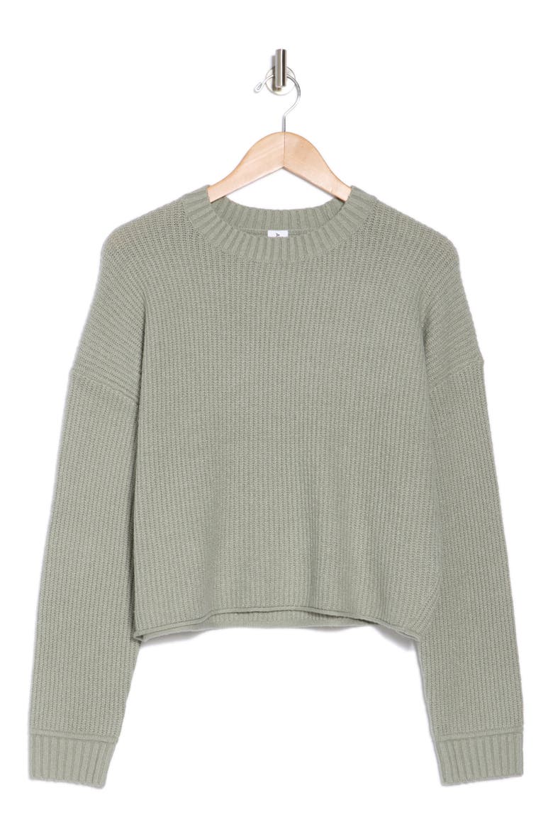 Cozy Crew Pullover Sweater, Alternate, color, GREEN HALO