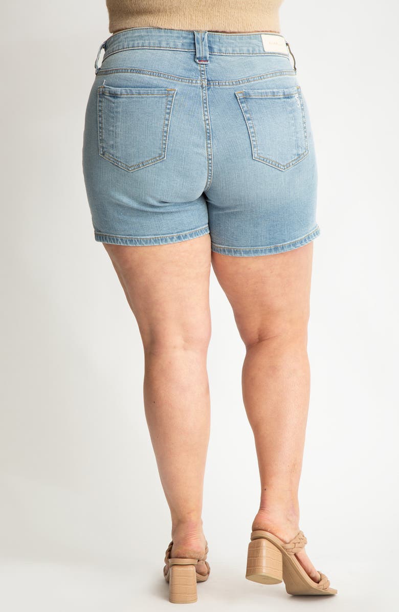 SLINK Jeans Mid Rise Denim Shorts, Alternate, color, 
