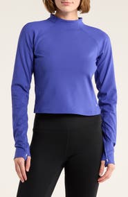LAYER 8 Power Heat Base Layer Long Sleeve Crop Pullover