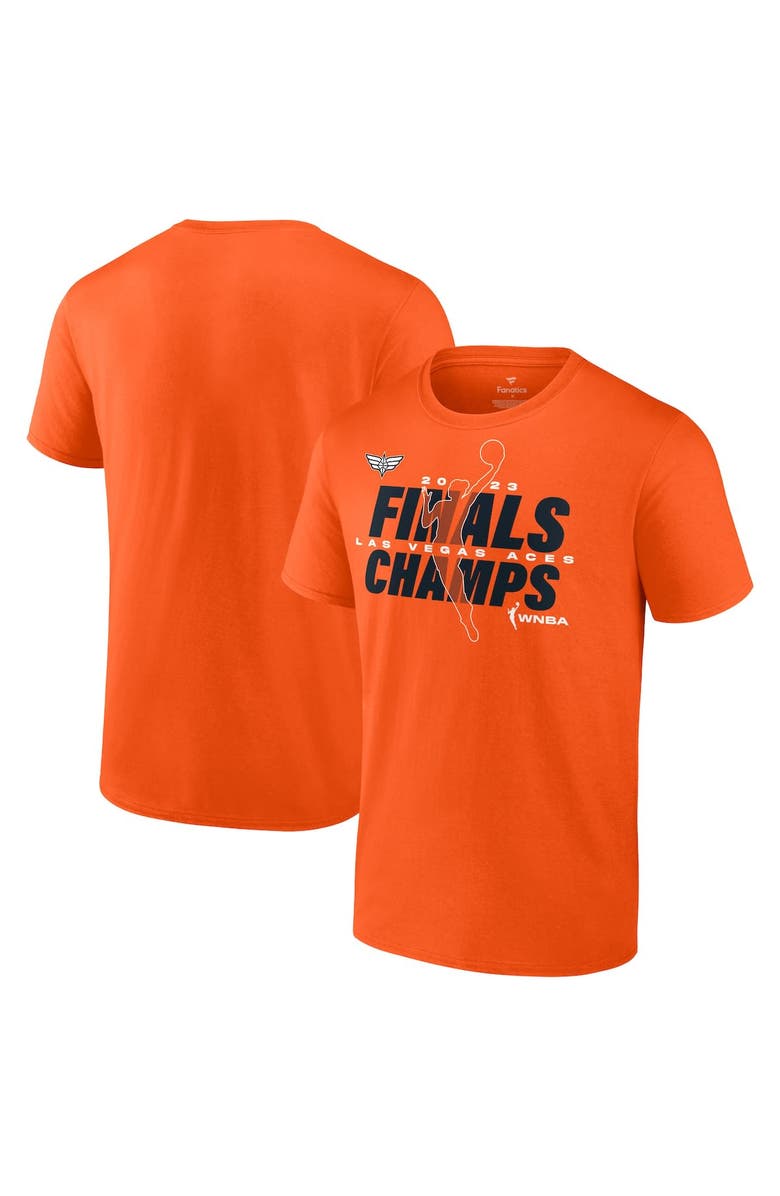 FANATICS Unisex Fanatics Branded Orange Las Vegas Aces 2023 WNBA Finals Champions Signature T-Shirt, Main, color,