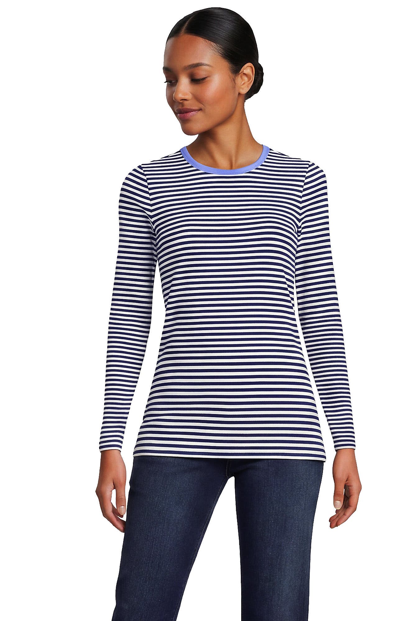 Deep Sea Navy/White Stripe
