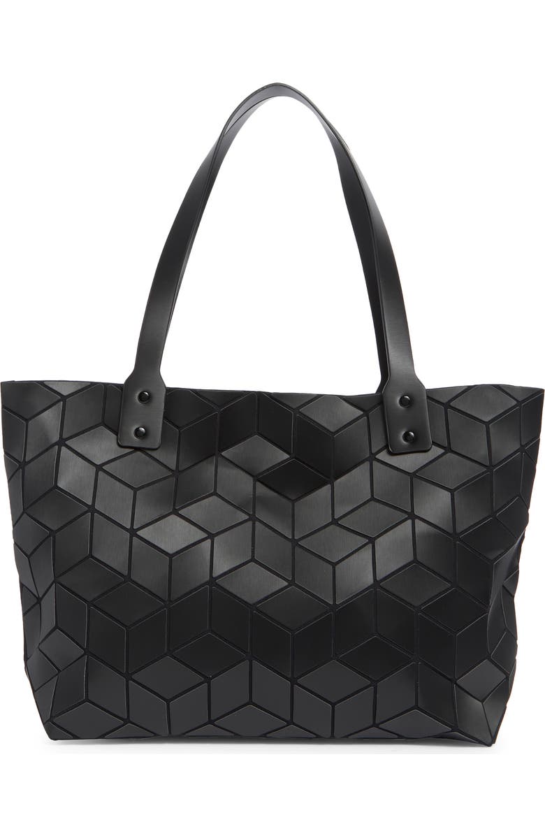 PATRIZIA LUCA Slanted Square Geometric Tote Bag, Alternate, color, Matte Black