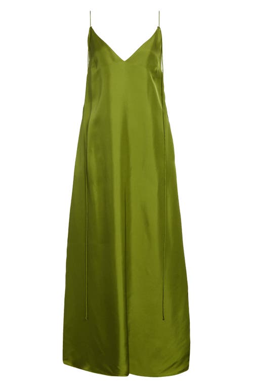 Shop Rohe Róhe Silk Slipdress In Garden Green