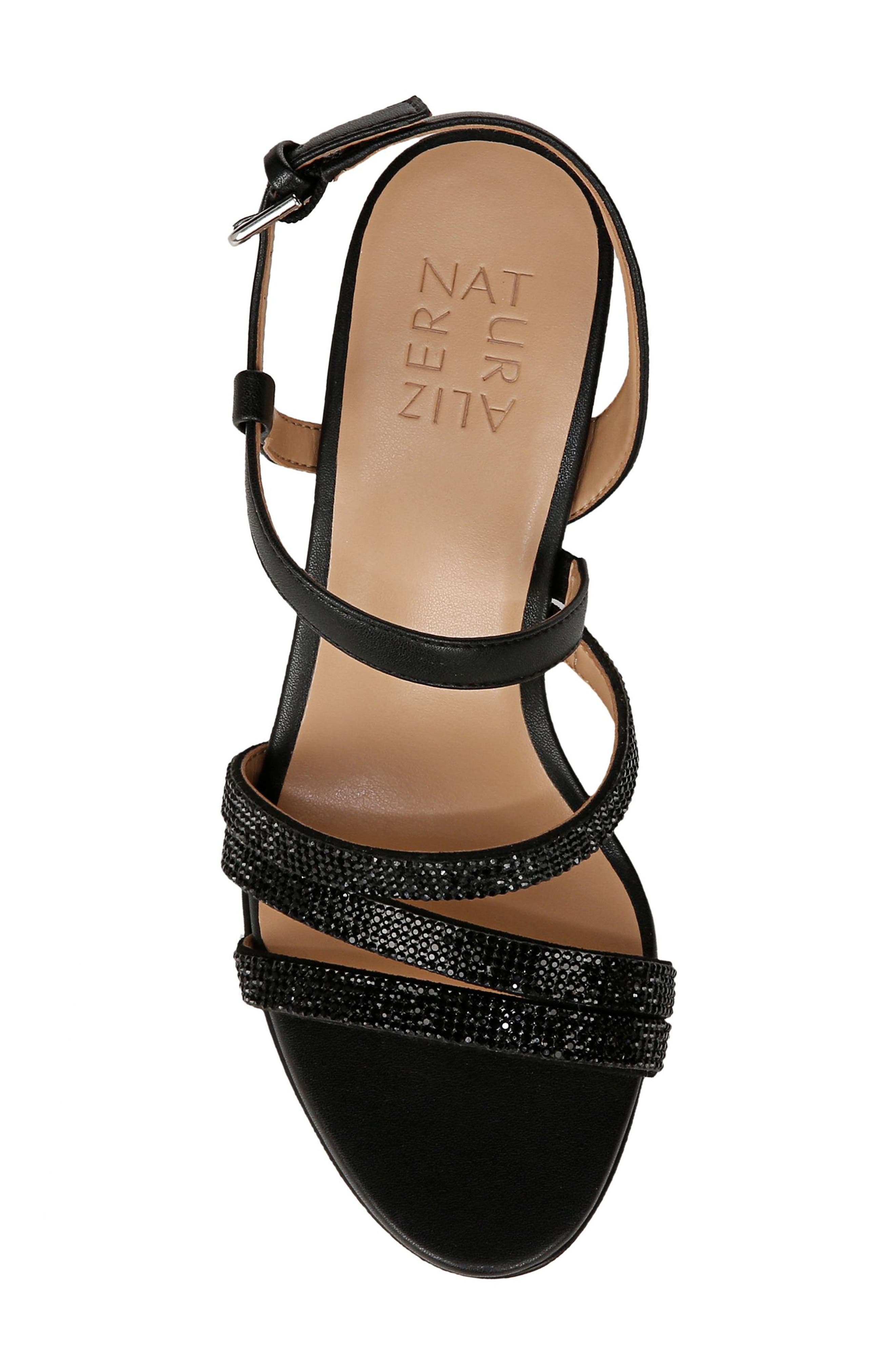 Naturalizer Bridget 2 Sandal, Alternate, color, Black Crystal Faux Leather