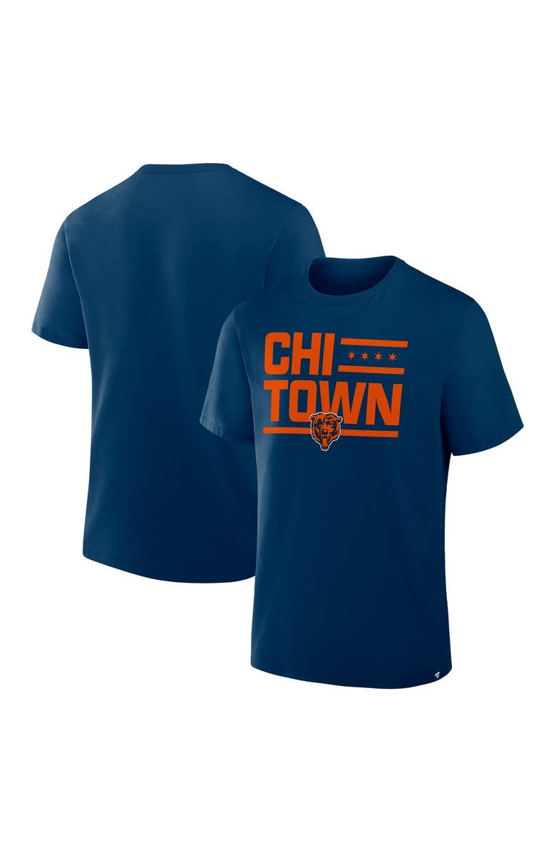 FANATICS Men's Fanatics Navy Chicago Bears Hometown True Favorite T-Shirt, Main, color,