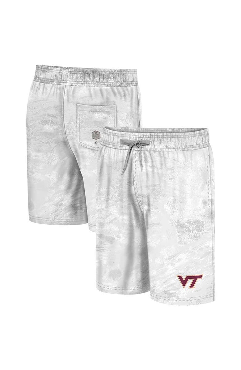 COLOSSEUM Men's Colosseum White Virginia Tech Hokies Realtree Aspect Ohana Swim Shorts, Main, color,