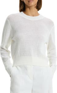 Theory Open Stitch Crewneck Sweater
