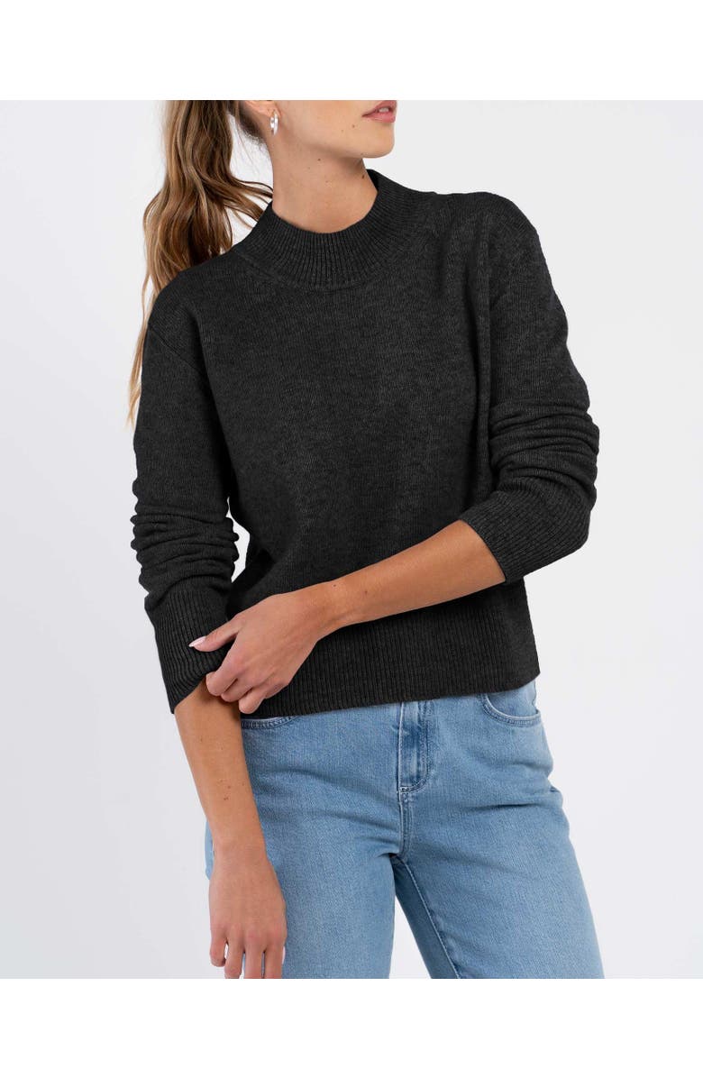 Kettlewell Tina Merino Sweater, Alternate, color, Charcoal Marl